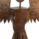 Ver imagem 4 de Arcanjo Prime Artesanal Enferrujado Com Pergaminho Em Ferro Libertas Rosas Artesanato Anjo Prime Nat