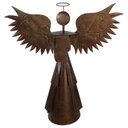 Ver imagem 1 de Arcanjo Prime Artesanal Enferrujado Com Pergaminho Em Ferro Libertas Rosas Artesanato Anjo Prime Nat