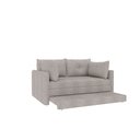 Ver imagem 6 de Sofá Cama Casal 02 Lugares Linho Bege Madri 167cm Yescasa