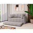 Ver imagem 3 de Sofá Cama Casal 02 Lugares Linho Bege Madri 167cm Yescasa