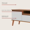 Ver imagem 4 de Rack para Tv 180cm Retro Mdf Freijo Dallas - On Móveis