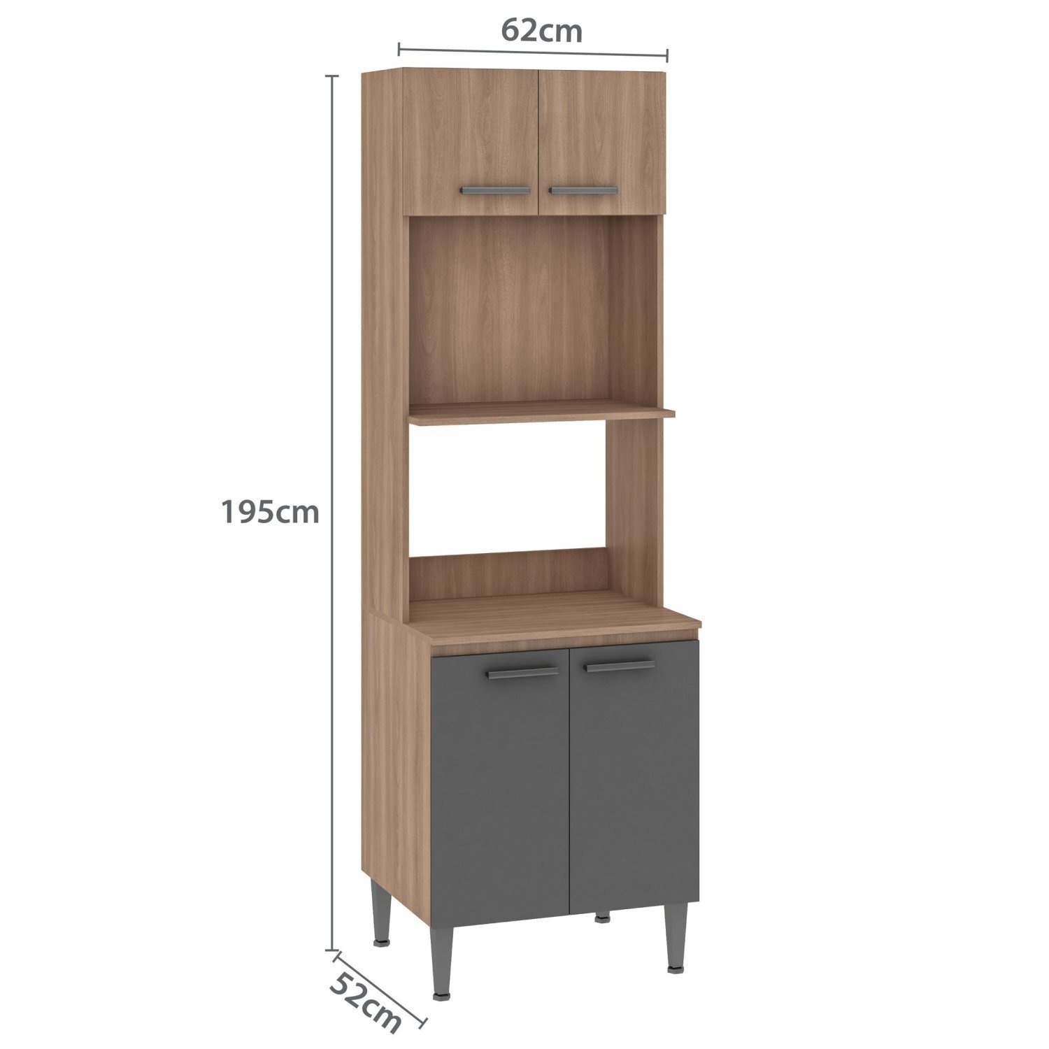 Paneleiro Duplo 63cm para 2 Fornos Max - 3