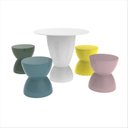 Ver imagem 2 de Conjunto de Mesa e Banquetas Infantil Branco/Colorido