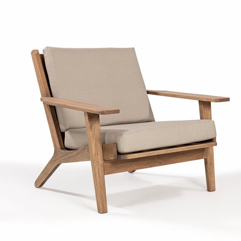 Poltrona Lótus 1 Lugar Acquablock Marrom/Stain Castanho/Fendi