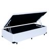 Cama Box Baú Solteiro Black AColchões Síntetico Branco - 1