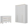 Quarto Infantil com Guarda-roupa e Cômoda Sky - 2