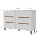 Ver imagem 4 de Quarto Infantil com Guarda-roupa e Cômoda Sky