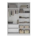 Ver imagem 5 de Quarto Infantil/Juvenil com Guarda-Roupa e Cômoda Sky Yescasa Branco/Olmo Italiano
