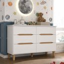 Ver imagem 6 de Quarto Infantil/Juvenil com Guarda-Roupa e Cômoda Sky Yescasa Branco/Olmo Italiano