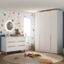 Ver imagem 1 de Quarto Infantil com Guarda-roupa e Cômoda Sky