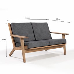 Sofá para Jardim com 2 Lugares Lótus - 3