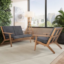 Sofá para Jardim com 2 Lugares Lótus - 14