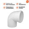 Kit Joelho Esgoto 90º 50 Mm Fortlev - 10 Unidades - 4