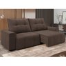 Sofá 4 Lugares Retrátil Reclinável 270cm Molas Ensacadas Palladium New - 1