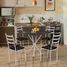 Mesa com 4 Cadeiras para Cozinha Branco Sergipe Shop Jm - 1