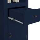 Ver imagem 4 de Estante para Sala 2 Prateleiras 1 Gaveta 1 Porta Pés Luiz Xv 60104 Linz Móveis - Azul Petróleo/imbui