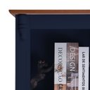 Ver imagem 2 de Estante para Sala 2 Prateleiras 1 Gaveta 1 Porta Pés Luiz Xv 60104 Linz Móveis - Azul Petróleo/imbui