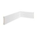 Ver imagem 1 de Rodapé Poliestireno 7cm x 10mm x 2,40m Slim Liso Nfr Rodapés Branco Ruffino