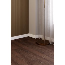 Rodapé Poliestireno 7cm X 10mm X 2,40m Slim Liso Nfr Rodapés  - 2