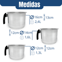 Ver imagem 4 de Conjunto Fervedor Alumínio Leiteira Canecão Café 3 Peças - Polido