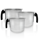 Ver imagem 2 de Conjunto Fervedor Alumínio Leiteira Canecão Café 3 Peças - Polido