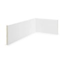 Ver imagem 1 de Rodapé Poliestireno 10cm x 10mm x 2,40m Slim Liso Nfr Rodapés Branco Ruffino