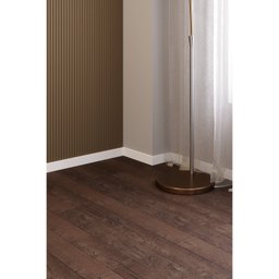Rodapé Poliestireno 10cm X 10mm X 2,40m Slim Liso Nfr Rodapés  - 2