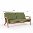 Ver imagem 3 de Sofá 3 Lugares Lótus Acquablock