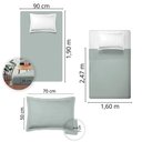 Ver imagem 4 de Jogo de Cama Solteiro Liso 300 Fios Nova América:verde