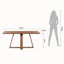Ver imagem 4 de Conjunto de Jantar Mesa Retangular Avena 6 Cadeiras New Ella - Caramelo