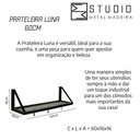 Ver imagem 6 de Prateleira Industrial Decorativa Luna 60cm para Lavanderia ou Porta Temperos Condimentos Cozinha