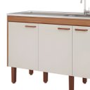 Ver imagem 2 de Gabinete de Cozinha Grande 2 Gaveta 3 Portas 100% Mdf Grande:freijó/off White