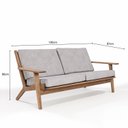 Ver imagem 3 de Sofá 3 Lugares Lótus Acquablock