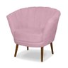 Kit 02 Poltrona Pétala Flor Decorativa Suede - 4