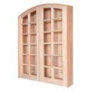 Ver imagem 4 de Porta Balcão de Abrir / Abrir em Arco de Madeira Eucalipto Bat 10 Cm Copa Verde Madeiras - 215ax150l