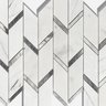 Pastilhas de Pedra Chevron Mármores Piguês e Grey - 5