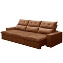 Ver imagem 7 de Sofá Retrátil Reclinável para Sala 4 Lugares 290cm Aires F04 Veludo Terracota - Lyam Decor