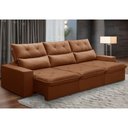Ver imagem 2 de Sofá Retrátil Reclinável para Sala 4 Lugares 290cm Aires F04 Veludo Terracota - Lyam Decor