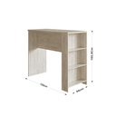 Ver imagem 2 de Bancada Luna Multifuncional 3 Prateleiras Fixas - Casajá - Crema