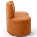 Ver imagem 6 de Sofá 2 Lugares 140cm Orgânico para Sala de Estar Living Larissa L02 Couríssimo Canela - Lyam Decor