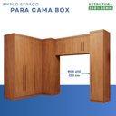 Ver imagem 5 de Guarda-Roupa Modulado 5 Peças 9 Portas 3 Gavetas Texas Marrom/Cinamomo