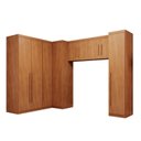 Ver imagem 2 de Guarda-Roupa Modulado 5 Peças 9 Portas 3 Gavetas Texas Marrom/Cinamomo