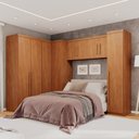 Ver imagem 1 de Guarda-Roupa Modulado 5 Peças 9 Portas 3 Gavetas Texas Marrom/Cinamomo