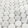 Pastilhas de Pedra Redonda Mármore Carrara - 2