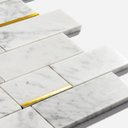 Ver imagem 2 de Pastilhas de Pedra Retangular Mármore Carrara