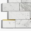 Ver imagem 3 de Pastilhas de Pedra Retangular Mármore Carrara