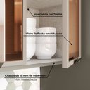 Ver imagem 6 de Cozinha Completa Connect 10 Portas 2 Gavetas com Vidro e Tampo 100% MDF Duna/Cristal - Henn