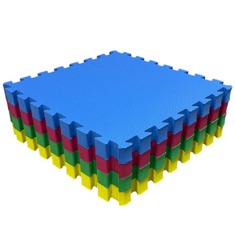 Kit 8 Tatame Eva Linha Premium 50x50x4cm 40mm Colorido