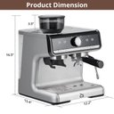 Ver imagem 6 de Takywep Máquina de Espresso 20 Bar com Moedor e Espumador Prata