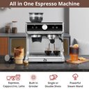 Ver imagem 2 de Takywep Máquina de Espresso 20 Bar com Moedor e Espumador Prata